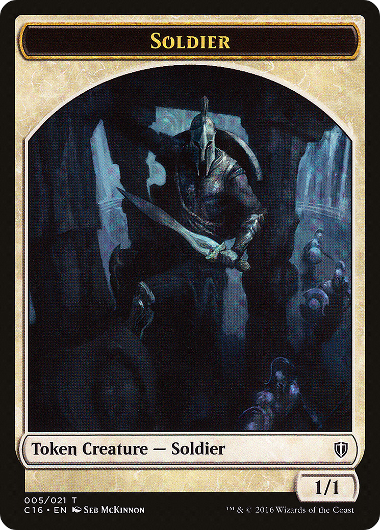 {T} Soldier Token [Commander 2016 Tokens][TC16 005]