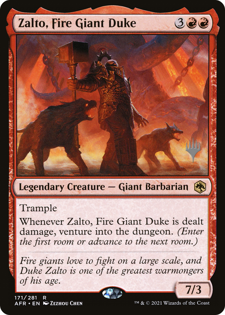 {R} Zalto, Fire Giant Duke (Promo Pack) [Dungeons & Dragons: Adventures in the Forgotten Realms Promos][PP AFR 171]