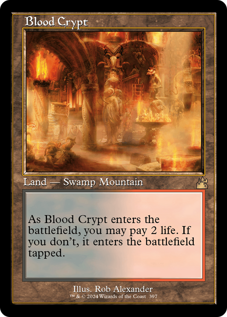 {R} Blood Crypt (Retro) [Ravnica Remastered][RVR 397]