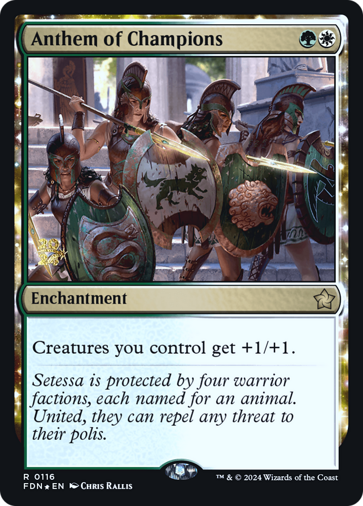 {@R} Anthem of Champions [Foundations Prerelease Promos][PR FDN 116]