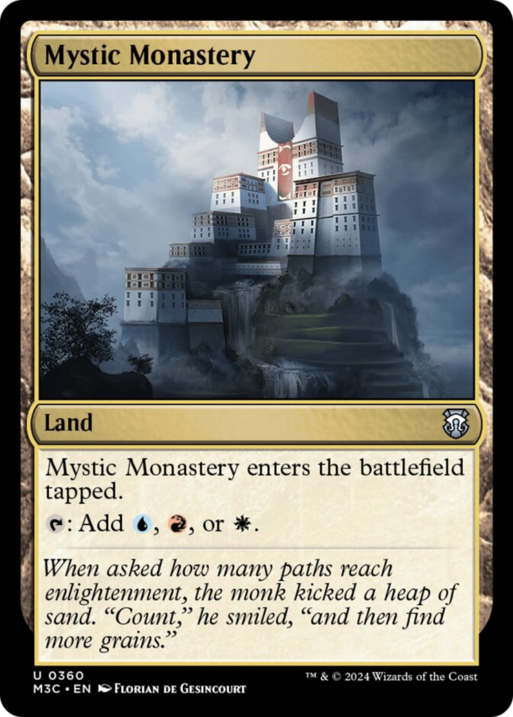{C} Mystic Monastery (Ripple Foil) [Modern Horizons 3 Commander][RPF M3C 360]