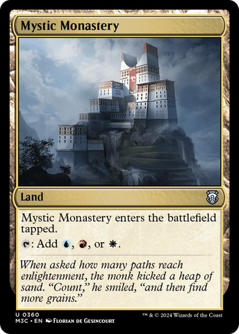 {C} Mystic Monastery (Ripple Foil) [Modern Horizons 3 Commander][RPF M3C 360]