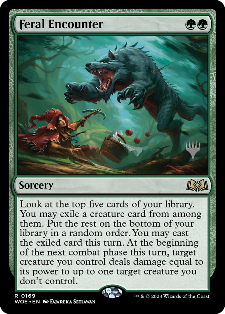 {@R} Feral Encounter (Promo Pack) [Wilds of Eldraine Promos][PP WOE 169]