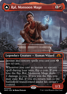 {R} Ral, Monsoon Mage // Ral, Leyline Prodigy (Borderless) [Modern Horizons 3][MH3 445]