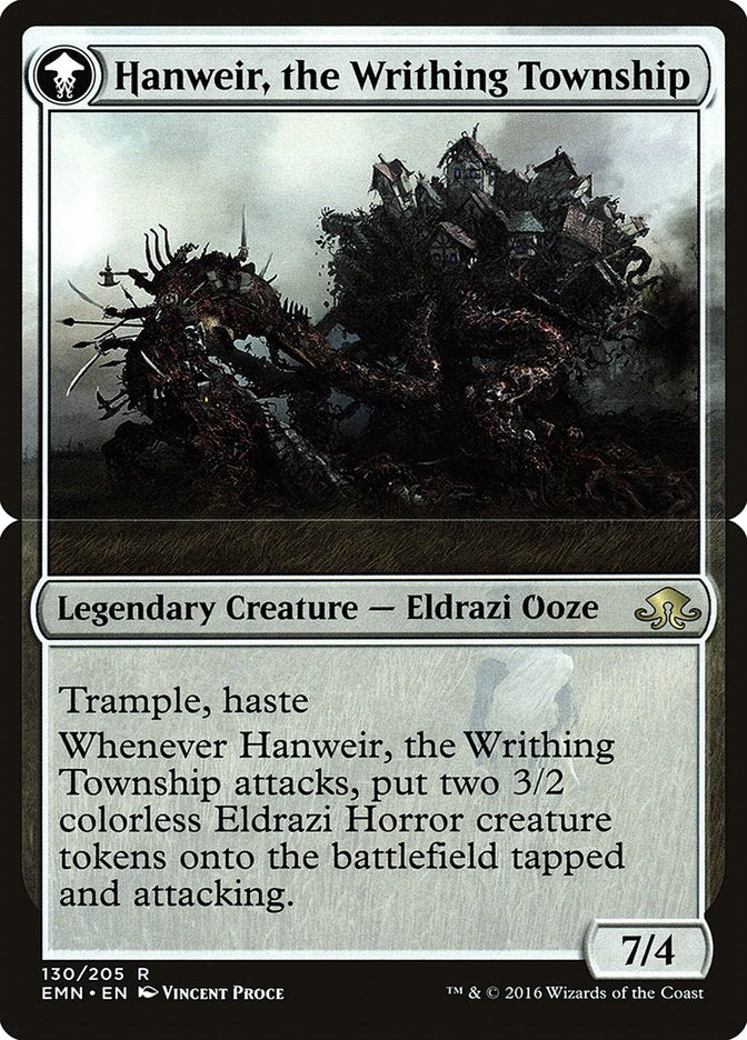 {R} Hanweir, the Writhing Township [Eldritch Moon Prerelease Promos][PR EMN-Back 130BS]