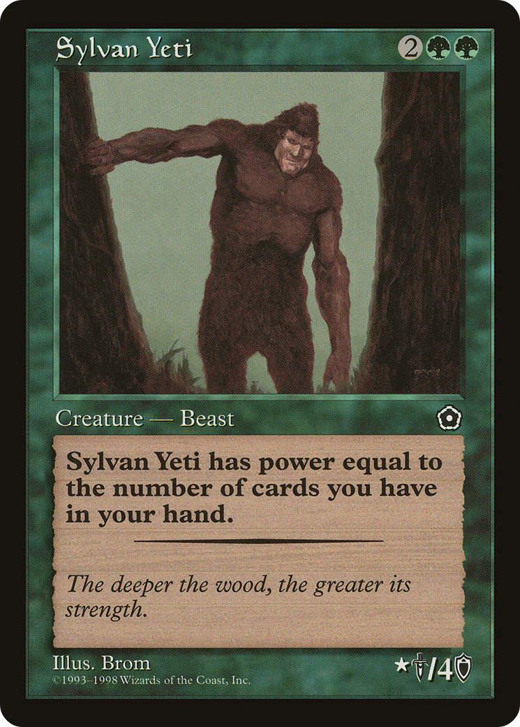 {R} Sylvan Yeti [Portal Second Age][PO2 147] - Misty Mountain Games