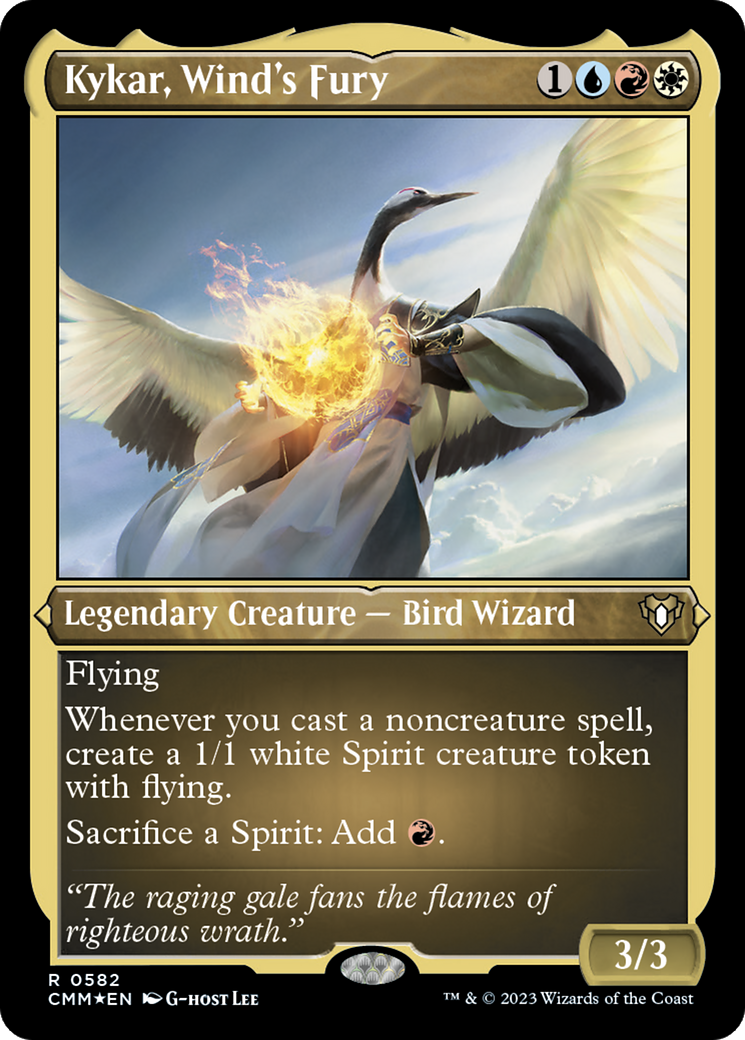 {R} Kykar, Wind's Fury (Foil Etched) [Commander Masters][CMM 582]