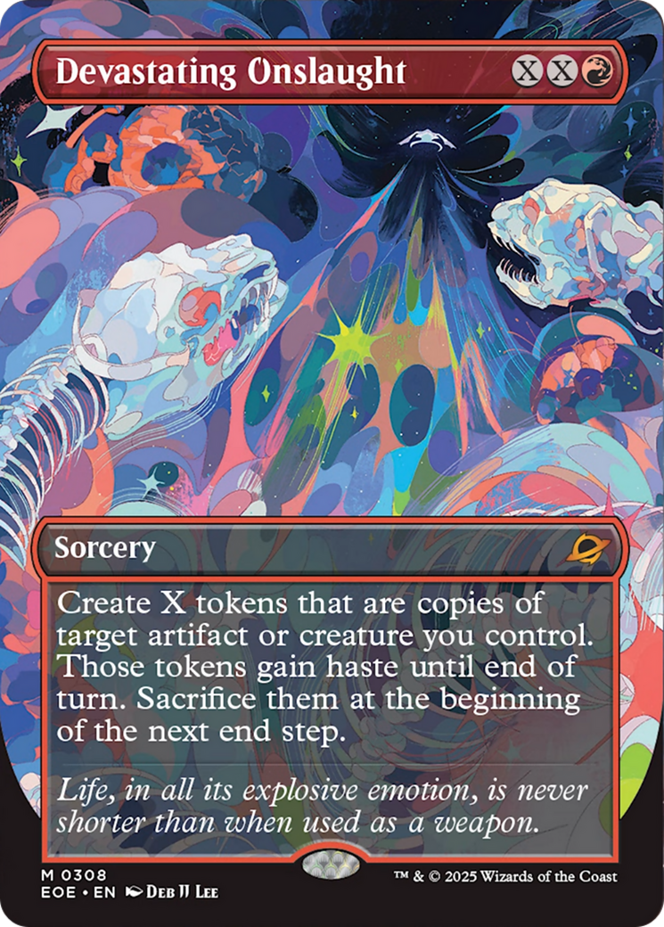 {@@ EOE R} Devastating Onslaught (Borderless) [Edge of Eternities][EOE 308]