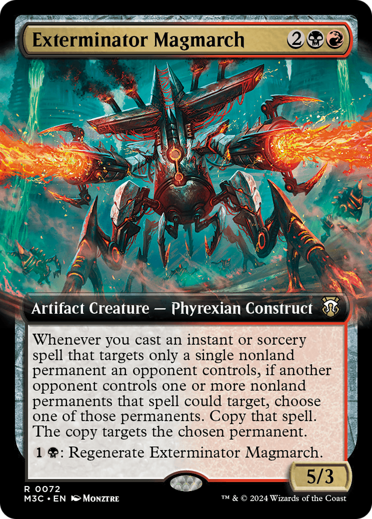 {R} Exterminator Magmarch (Extended Art) (Ripple Foil) [Modern Horizons 3 Commander][RPF M3C 072]
