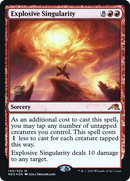 {R} Explosive Singularity [Kamigawa: Neon Dynasty Prerelease Promos][PR NEO 140]