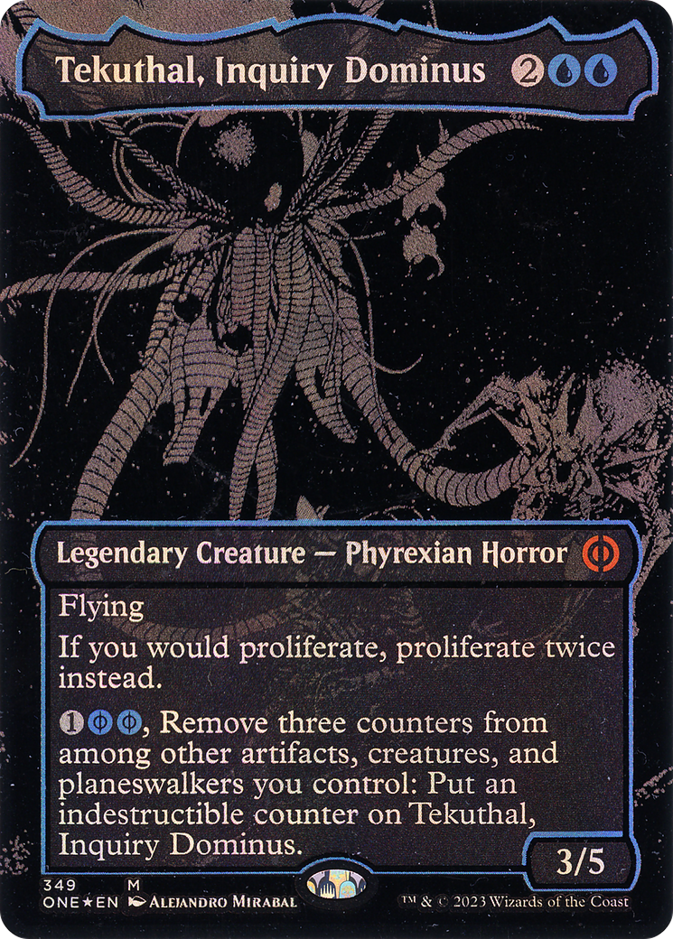 {R} Tekuthal, Inquiry Dominus (Oil Slick Raised Foil) [Phyrexia: All Will Be One][ONE 349]