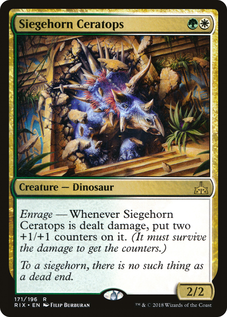 {R} Siegehorn Ceratops [Rivals of Ixalan][RIX 171] - Misty Mountain Games