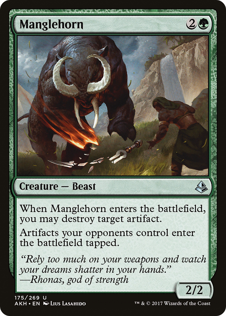 {C} Manglehorn [Amonkhet][AKH 175]