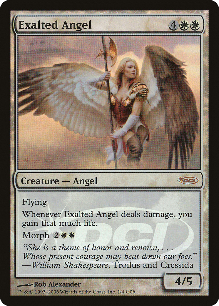 {R} Exalted Angel [Judge Gift Cards 2006][PA J06 001] - Misty Mountain Games