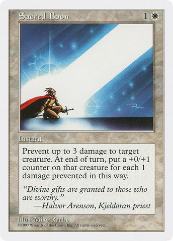 {C} Sacred Boon [Fifth Edition][5ED 057]