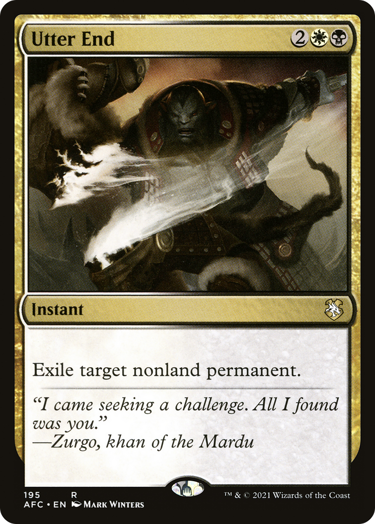 {R} Utter End [Dungeons & Dragons: Adventures in the Forgotten Realms Commander][AFC 195]