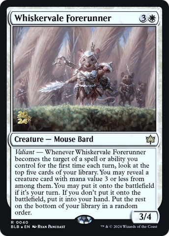 {@R} Whiskervale Forerunner [Bloomburrow Prerelease Promos][PR BLB 040]