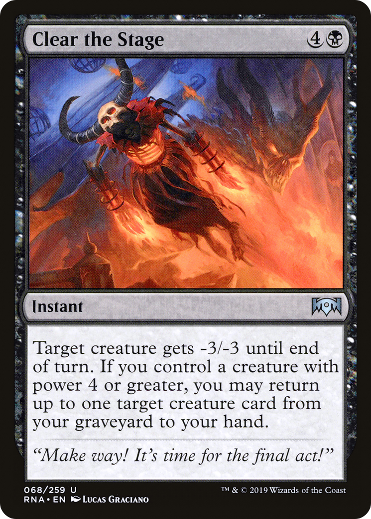 {C} Clear the Stage [Ravnica Allegiance][RNA 068]