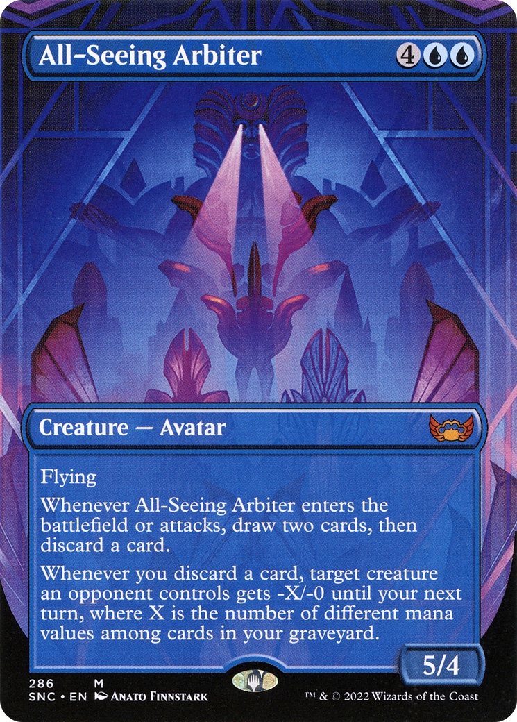 {R} All-Seeing Arbiter (Borderless Alternate Art) [Streets of New Capenna][SNC 286]