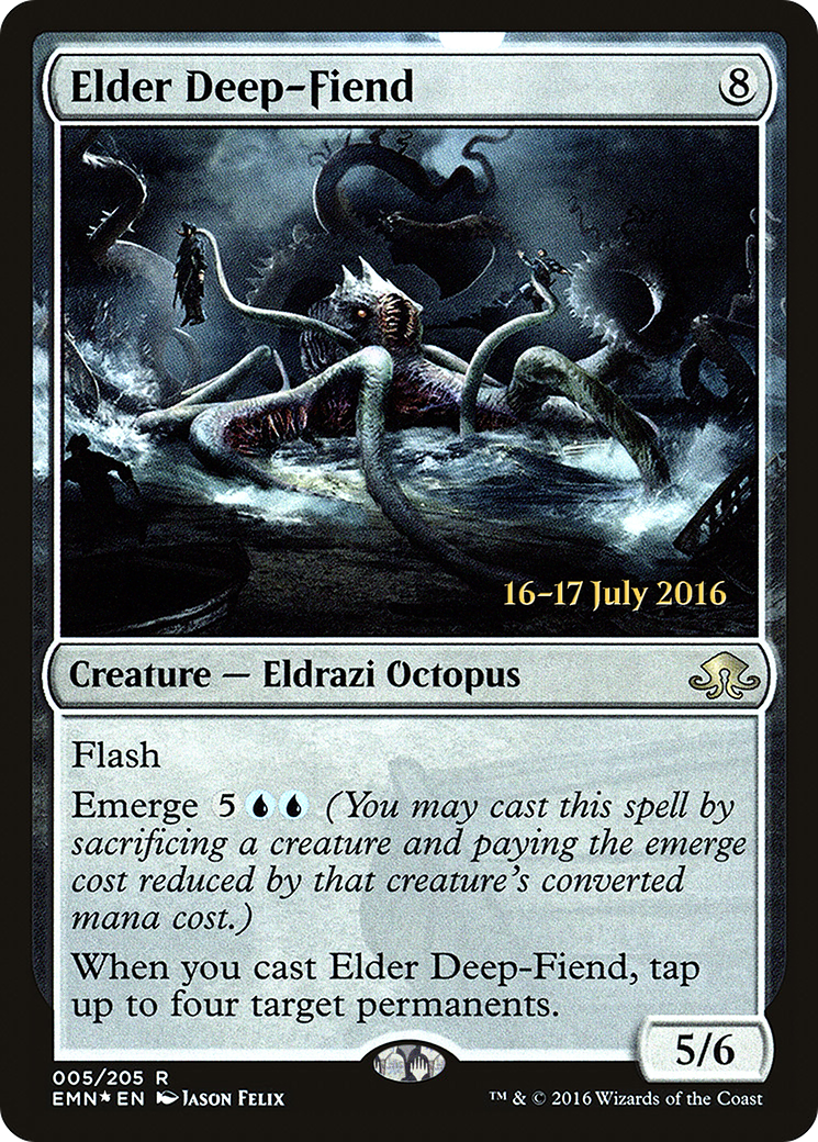 {R} Elder Deep-Fiend [Eldritch Moon Prerelease Promos][PR EMN 005] - Misty Mountain Games