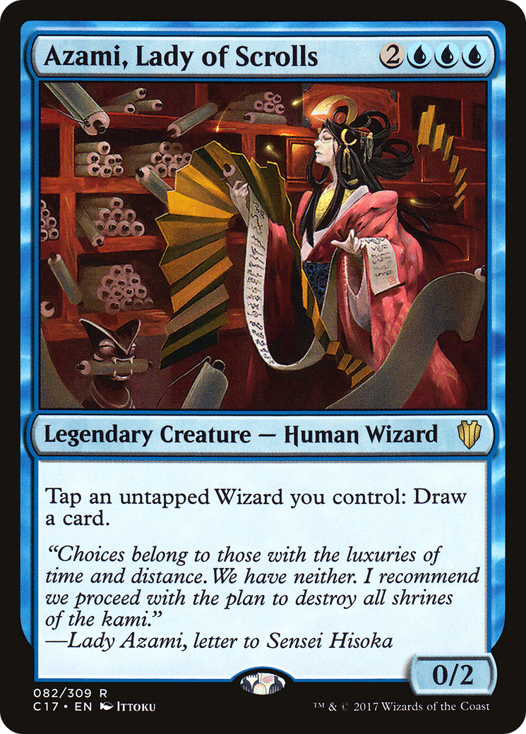 {R} Azami, Lady of Scrolls [Commander 2017][C17 082]
