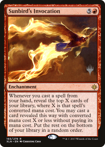 {R} Sunbird's Invocation (Promo Pack) [Ixalan Promos][PP XLN 165]