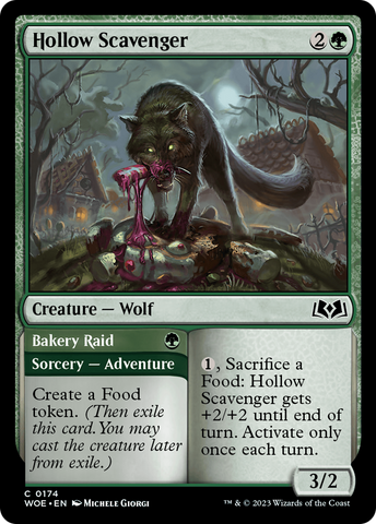 {@C} Hollow Scavenger // Bakery Raid [Wilds of Eldraine][WOE 174]