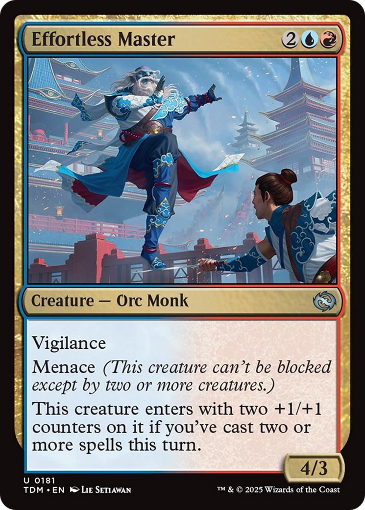 {@C} Effortless Master [Tarkir: Dragonstorm][TDM 181]