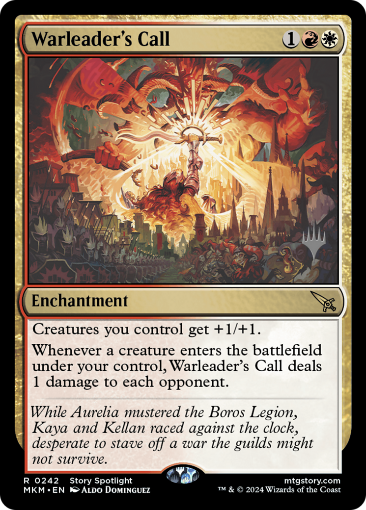 {R} Warleader's Call (Promo Pack) [Murders at Karlov Manor Promos][PP MKM 242]