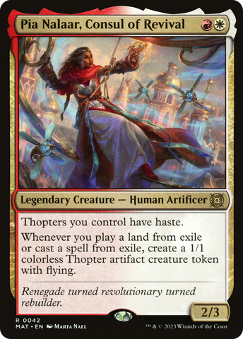 {R} Pia Nalaar, Consul of Revival [March of the Machine: The Aftermath][MAT 042]