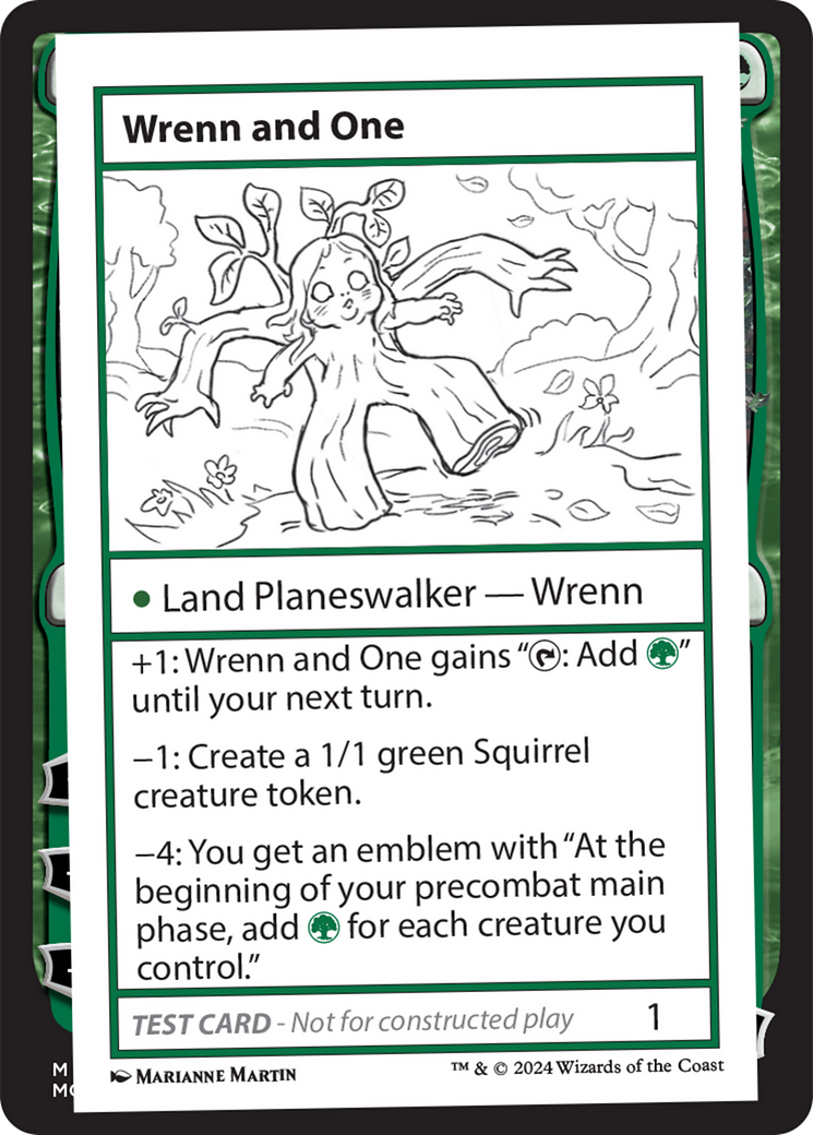 {C} Wrenn and One [Mystery Booster 2 Playtest Cards][MB2 PLAYTEST]