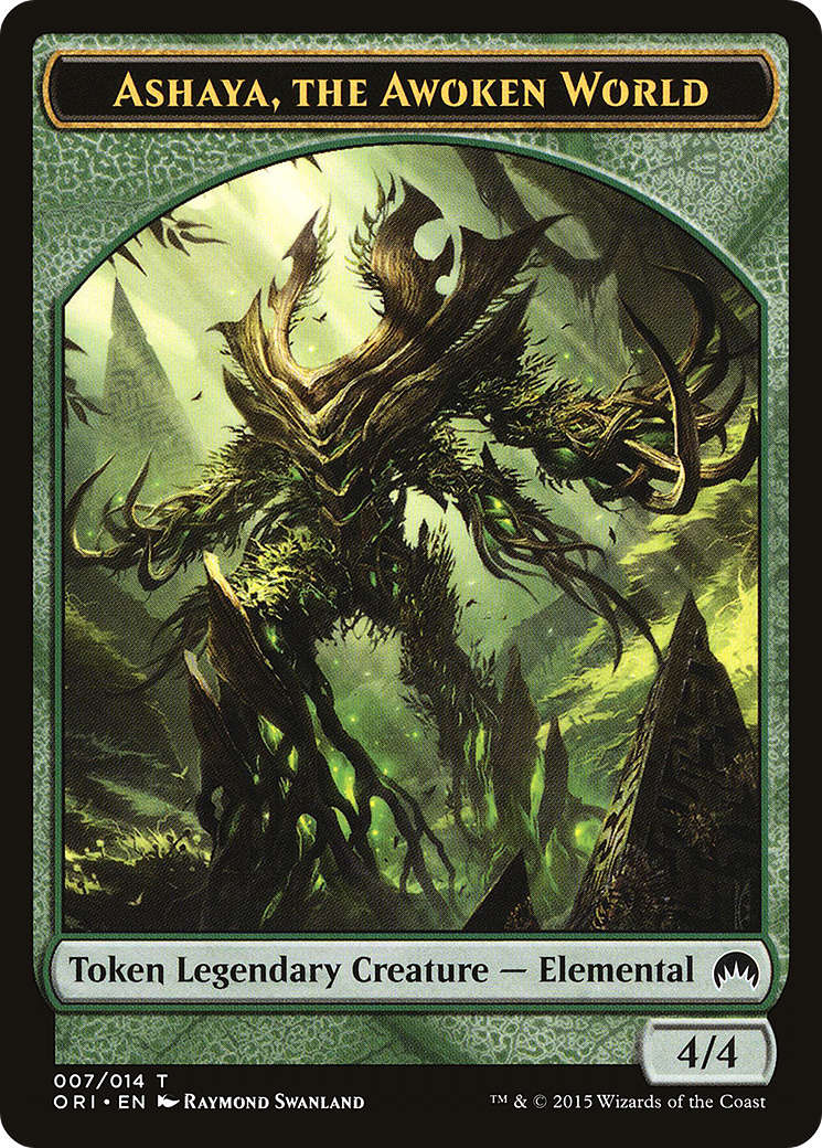 {T} Ashaya, the Awoken World Token [Magic Origins Tokens][TORI 007]