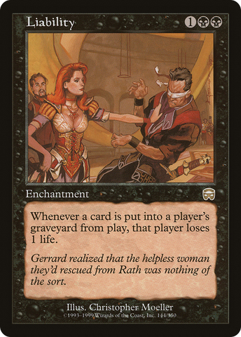 {R} Liability [Mercadian Masques][MMQ 144]