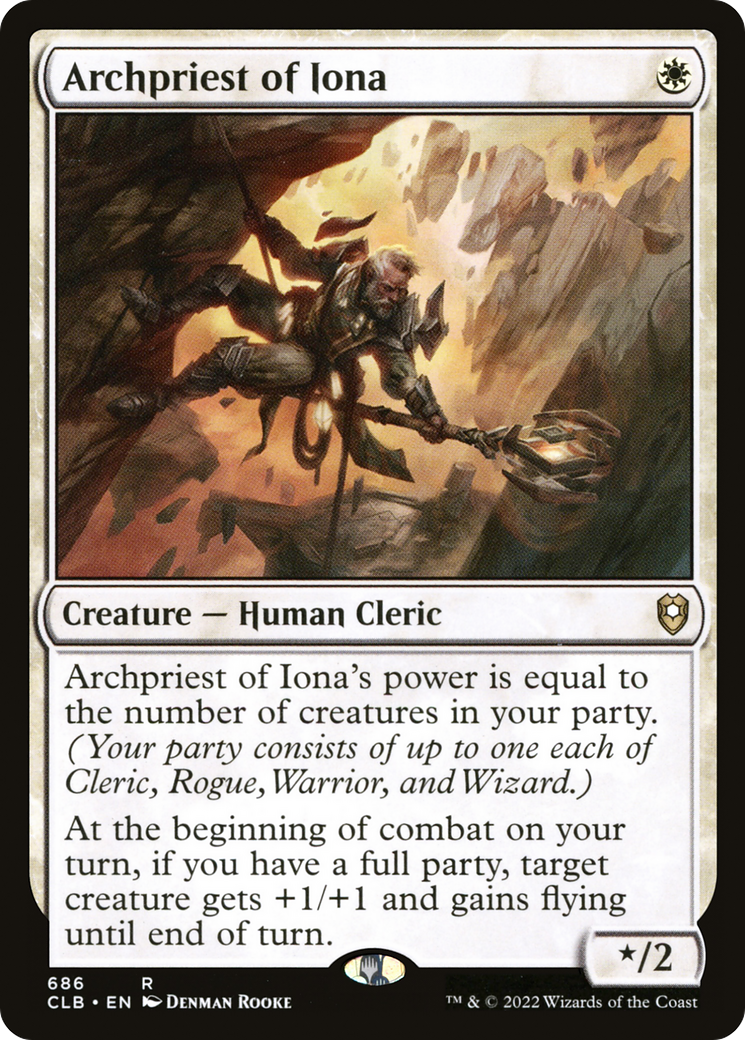 {R} Archpriest of Iona [Commander Legends: Battle for Baldur's Gate][CLB 686]
