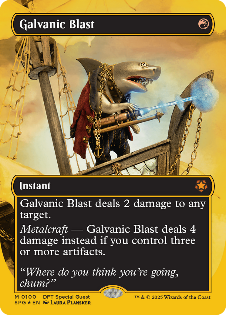 {R} Galvanic Blast (Borderless) (First-Place Foil) [Aetherdrift Special Guests][SPG 100]