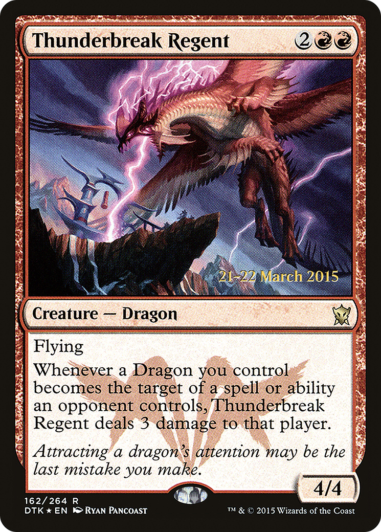 {R} Thunderbreak Regent [Dragons of Tarkir Prerelease Promos][PR DTK 162] - Misty Mountain Games