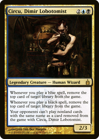 {R} Circu, Dimir Lobotomist [Ravnica: City of Guilds][RAV 196]