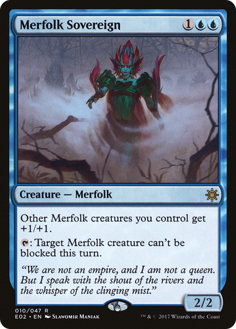 {R} Merfolk Sovereign [Explorers of Ixalan][E02 010]