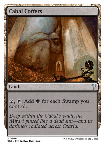 {C} Cabal Coffers (White Border) [Mystery Booster 2][MB2 106]