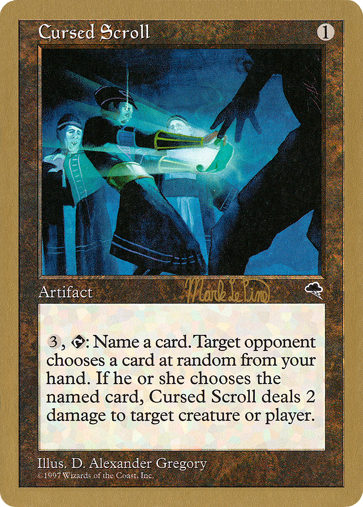{R} Cursed Scroll (Mark Le Pine) [World Championship Decks 1999][GB WC99 MLP281]