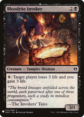 {C} Bloodrite Invoker [Mystery Booster][LS DDP 045]