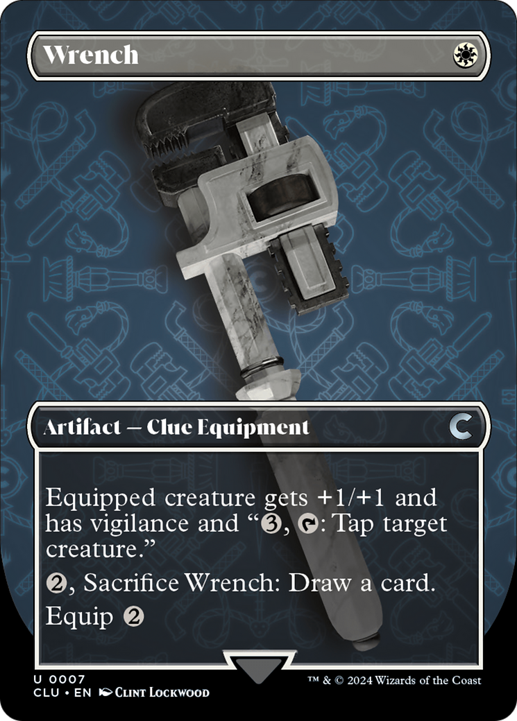 {C} Wrench (Borderless) [Ravnica: Clue Edition][CLU 007]