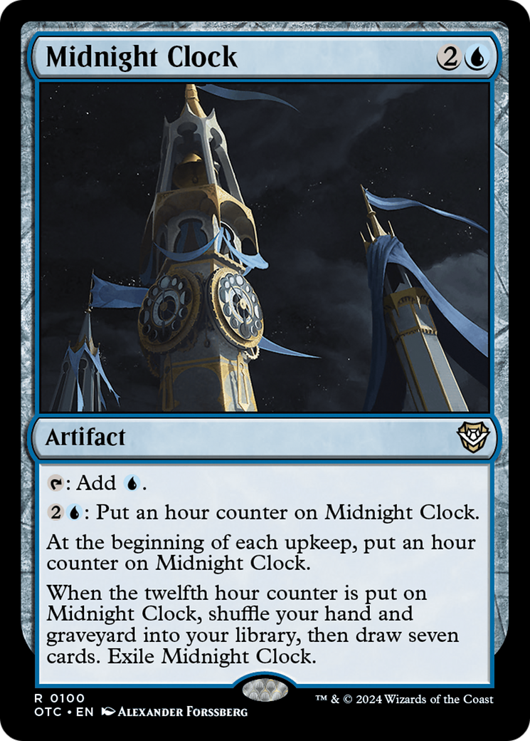{R} Midnight Clock [Outlaws of Thunder Junction Commander][OTC 100]