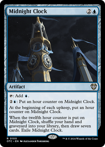 {R} Midnight Clock [Outlaws of Thunder Junction Commander][OTC 100]