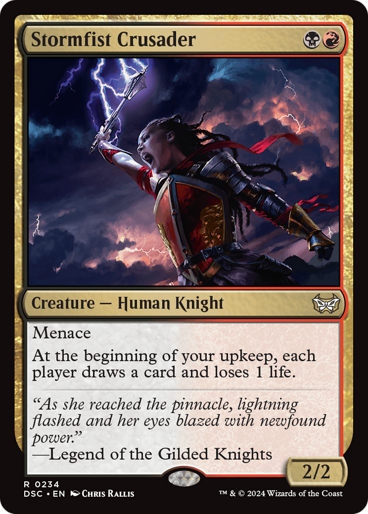 {R} Stormfist Crusader [Duskmourn: House of Horror Commander][DSC 234]