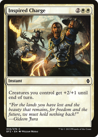 {C} Inspired Charge [Battle for Zendikar][BFZ 032]
