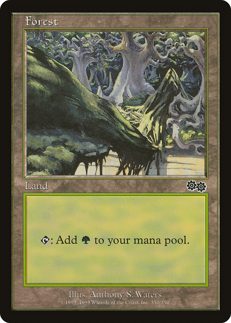{B}[USG 350] Forest (350) [Urza's Saga]