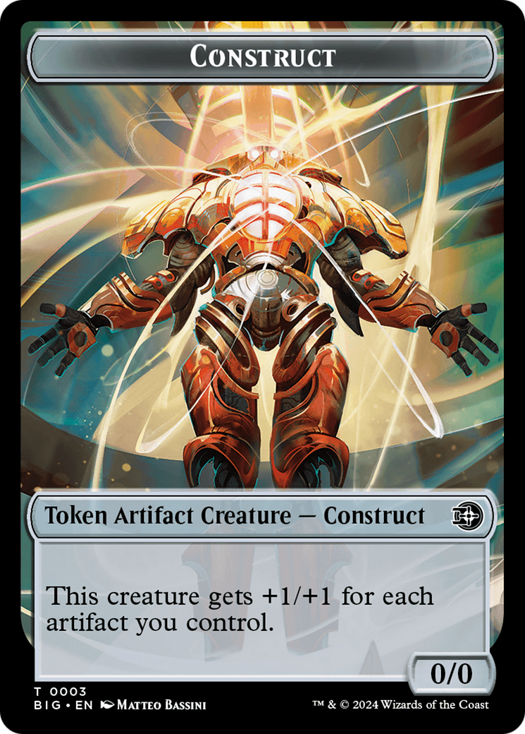{T} Mercenary // Construct Double-Sided Token [Outlaws of Thunder Junction Tokens][TOTJ 10//3]