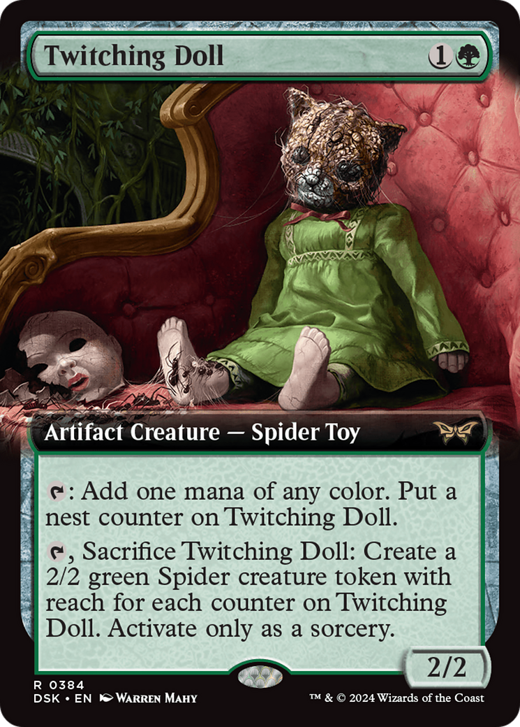 {@R} Twitching Doll (Extended Art) [Duskmourn: House of Horror][DSK 384]
