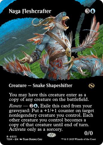 {@R} Naga Fleshcrafter (Borderless) [Tarkir: Dragonstorm][TDM 333]